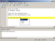 dynamic words, added to autocomplete