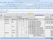 Main Tab Data Input Area &amp; GEDCOM Creating Macro Button