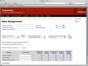 Instructor creating new assignment