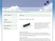 Default installation with the Corporate theme