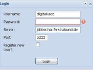 the Login Dialog