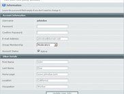Editing user info in the User Administration section