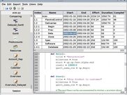 A simple report and the editor window