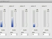Step 4 : the resulting 8 channels stereo mixer