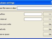 Database settings