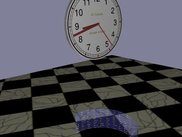 The clock was launched from the filebrowser