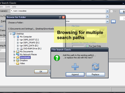 Browse for search paths