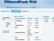 Screenshot of an annotatated record in the Web Client.
