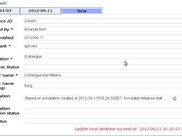 A new identification mapped and ingested into a Specify 6 DB