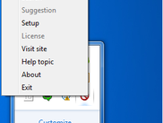 Search menu