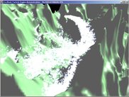 Particles with activated heightmap collision