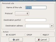 Adding an output rule