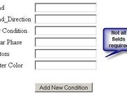 Add Conditions Page