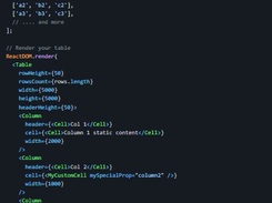 Fixed Data Tables for React Screenshot 1
