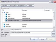 FlashFolder favorites menu editor