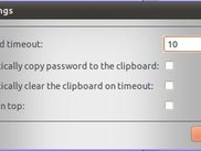 The settings dialog