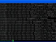 A snippet from the log file