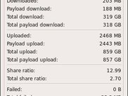 Statistics window
