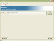 Foldersync 0.1 beta 1 on Windows XP - Folders