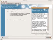 Foldersync 0.1 beta 3 on linux (GTK) - Welcome