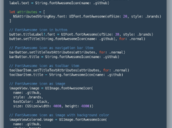 FontAwesome.swift Screenshot 1