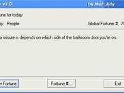 Screenshot of the main window for Fortune-win32