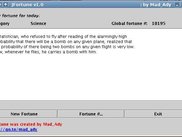 The main window of JFortune (Fortune-Java)
