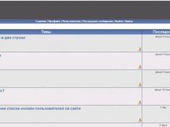 List messages on forum