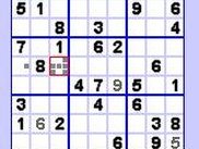 Sudoku game in progress.