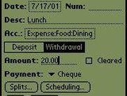 Entering a transaction