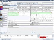 The main window, translated into German