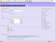 Adm tool can be used to set up the layout, content and secu