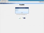 FreeSMS Login Screen