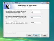 installation filesystem options