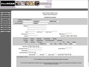 FreeWERM's page for entering new employees
