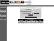 FreeWERM's time clock page - administrator features shown