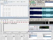 Frinika on Linux using JACK connected to JAMIN and Rezound