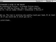 Frotz playing Hitchiker's Guide to the Galaxy