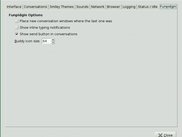 The new preferences page