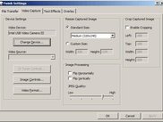 Video capture settings dialog