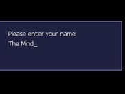 The login screen