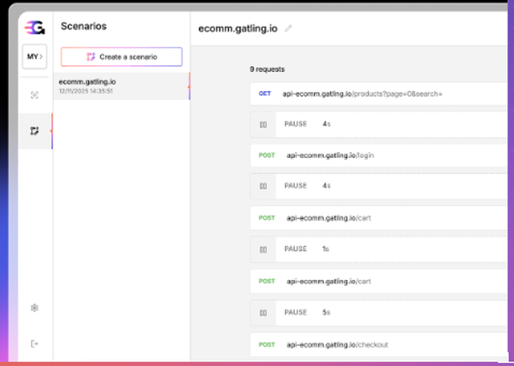 Gatling Studio Screenshot 1