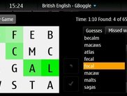 GBoggle screenshot 3 (maemo)