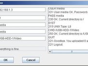 Successful connection via FTP