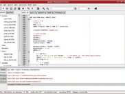 Main window with compiler output