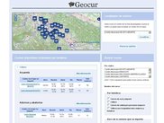 Geocur main page Screenshoot