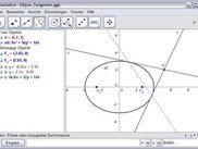 Ellipse with two tangents
