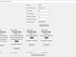 Gerador de etiqueta de preco  Screenshot 2