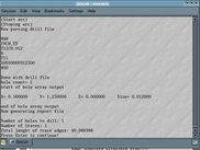Terminal output from test file created with PCB
