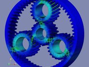 3D Model solved with GGGears (viewed in PARAVIEW)